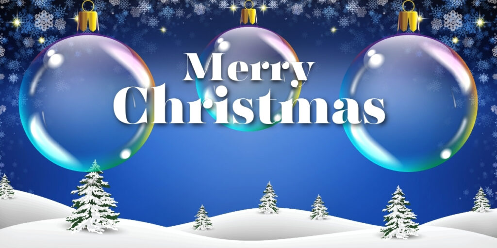 Background Noel Vector Với Cảnh Trang Trí Nhà Cửa