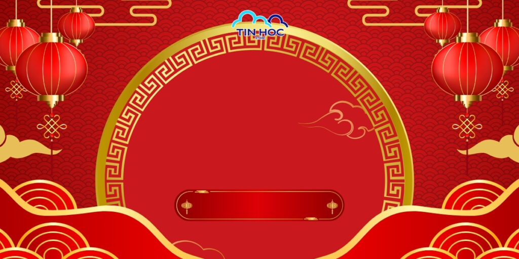 Background Tết Vector Lân Sư Rồng