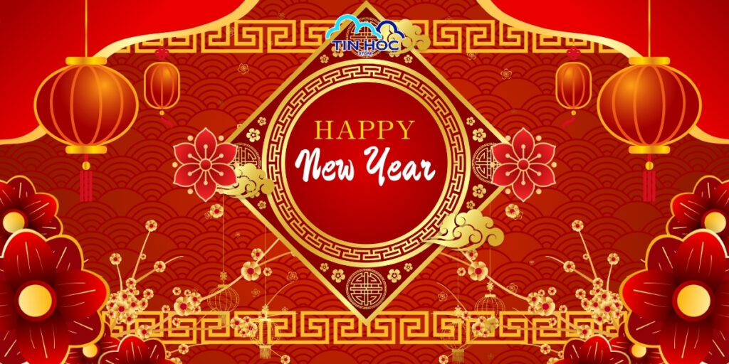 Background Tết Vector Mây Ngũ Sắc