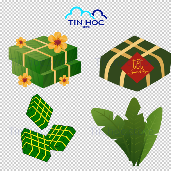 Tại Sao Nên Sử Dụng Bánh Chưng Vector Trong Thiết Kế Tết?