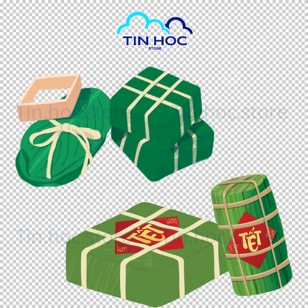 Mẫu bánh chưng vector png độ phân giải cao, chỉ việc kéo thả vào thiết kế