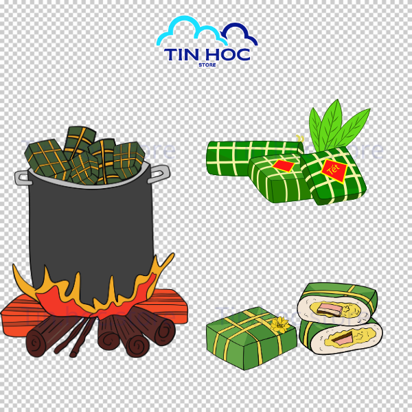 Mẫu hình bánh chưng bánh tét đa dạng, phục vụ thiết kế cả hai miền Bắc - Nam.