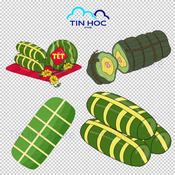 Mẫu Bánh tết vector png chất lượng cao, sẵn sàng cho việc sử dụng ngay trên web và social media