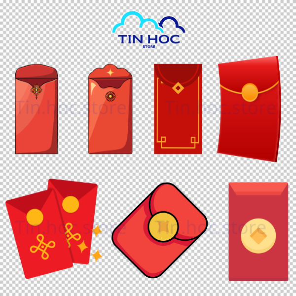 Mẫu bao lì xì vector chibi con ngựa dễ thương, hoàn hảo cho các thiết kế quảng cáo trẻ trung