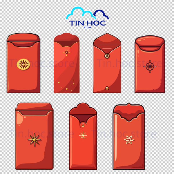 Mẫu bao lì xì 2026 vector này đảm bảo chất lượng in ấn tuyệt đối, không vỡ nét khi phóng tobao lì xì vector Tết Bính Ngọ