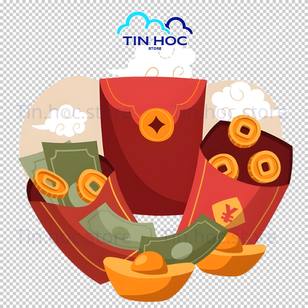 Mẫu lì xì vector này giúp bạn nhanh chóng có được hình ảnh quảng cáo thu hút