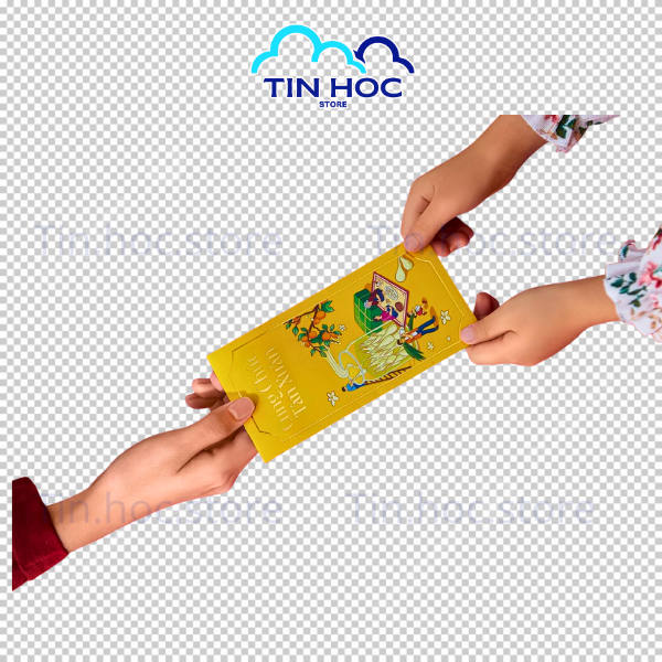 Mẫu hình ảnh tặng bao lì xì được tách nền dễ dùng tiện lợi