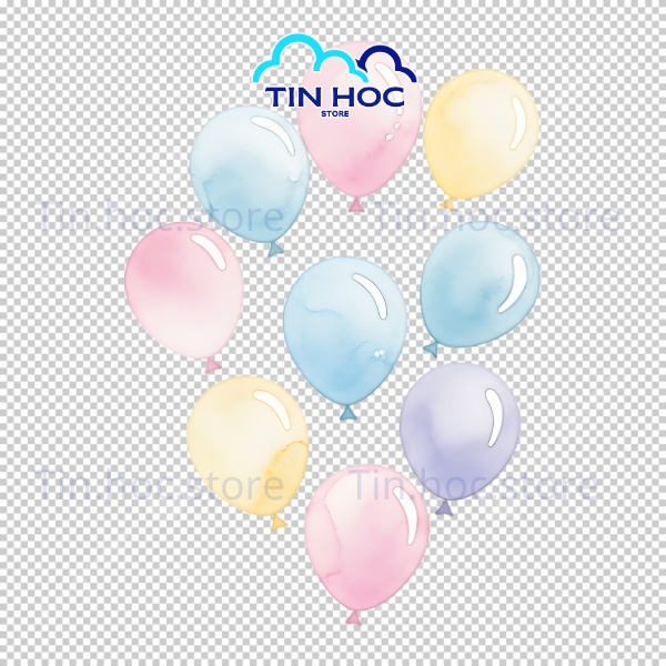 Mẫu bong bóng vector nền pastel nhẹ nhàng