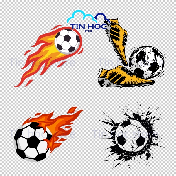 Mẫu bóng đá vector cầu thủ ghi bàn quyết định