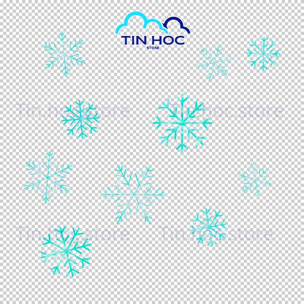 Bộ bông tuyết vector đa dạng kiểu dáng