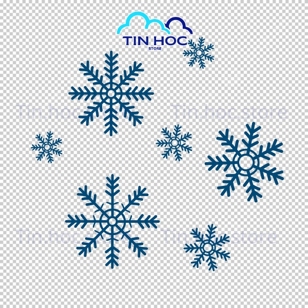 Hình bông tuyết vector nhẹ nhàng