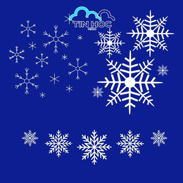 Bông tuyết vector chất lượng HD