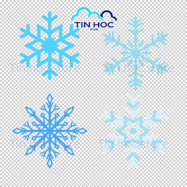 Mẫu bông tuyết vector sắc nét