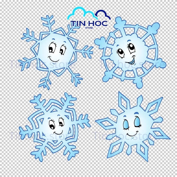 Họa tiết bông tuyết vector đơn giản