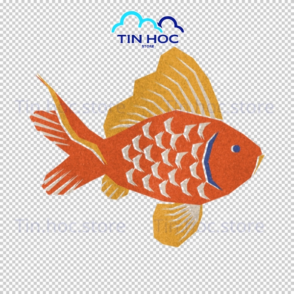 Mẫu cá chép vàng vector cá chép hóa rồng