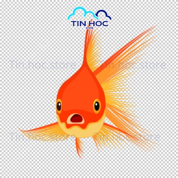 Mẫu cá chép vàng vector hoa văn tinh xảo