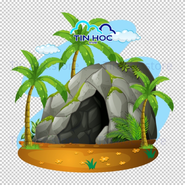 Mẫu Cây Dừa Vector Minh Họa Sắc Nét