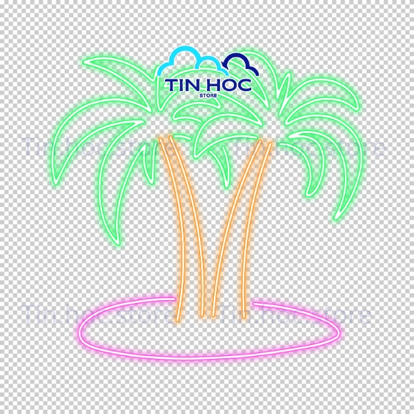 Mẫu Cây Dừa Vector Phong Cách Hiện Đại