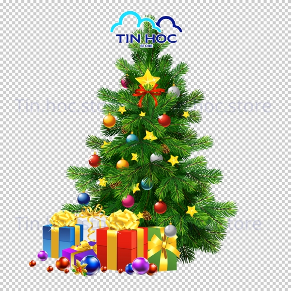 Vector Cây Thông Noel Đơn Giản Mà Thanh Lịch