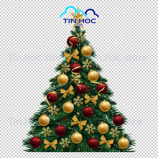 Mẫu Vector Cây Thông Giáng Sinh Dạng Biểu Tượng