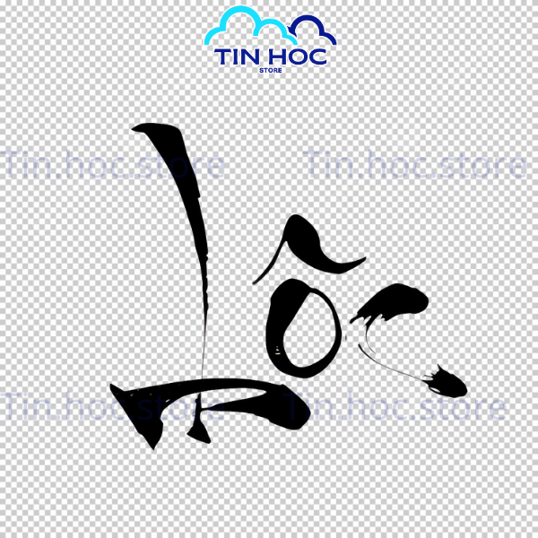 Mẫu chữ Lộc thư pháp vàng vector lộng lẫy, tối ưu cho thiết kế bao lì xì sang trọng