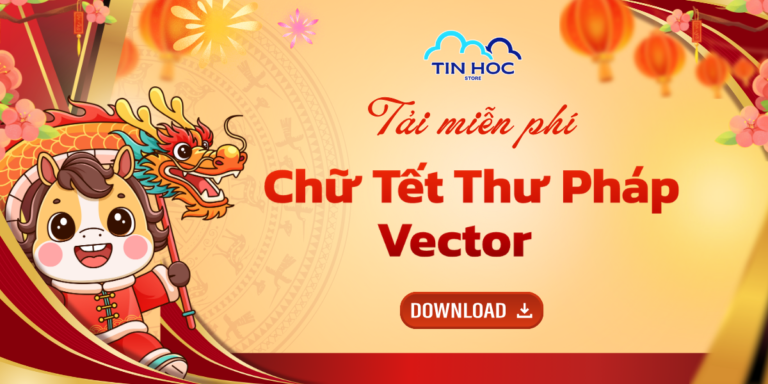 chữ tết thư pháp vector file png, ai, cdr