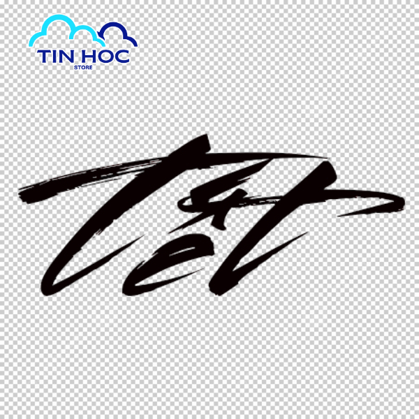 Mẫu chữ Tết thư pháp vector tối giản, phù hợp cho thiết kế lịch để bàn hiện đại