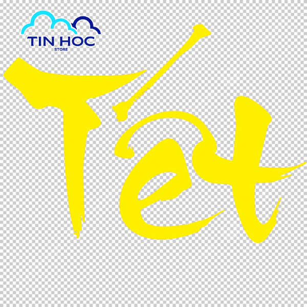 Mẫu chữ Tết thư pháp vector màu vàng kim sang trọng, lý tưởng cho bao lì xì cao cấp