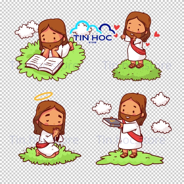 Mẫu vector Chúa Giáng Sinh và Thánh Giuse