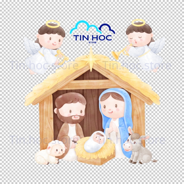 Mẫu vector Chúa Giáng Sinh linh thiêng