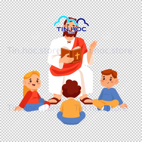 Mẫu vector Chúa Giáng Sinh dùng in ấn