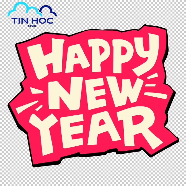 Mẫu chúc mừng năm mới vector ấn tượng