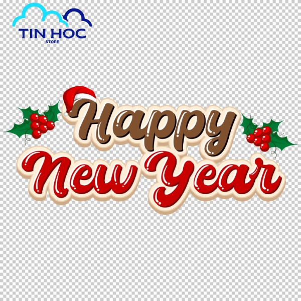 Mẫu chúc mừng năm mới vector phong cách hiện đại 