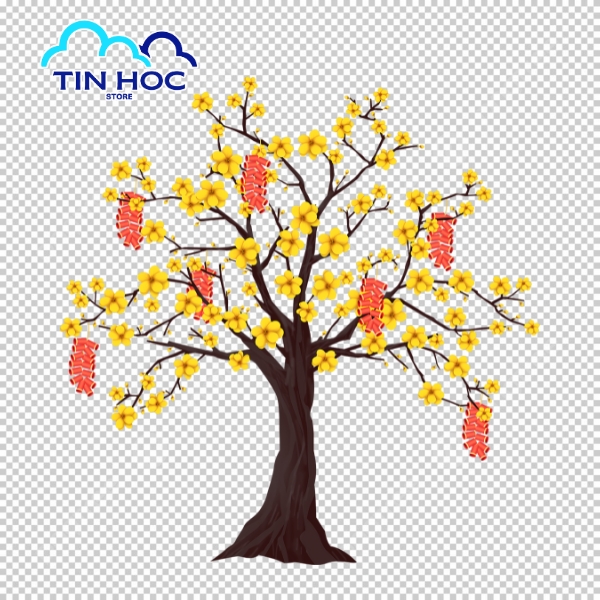 Mẫu hoa mai vector sắc nét – Tải miễn phí chất lượng cao