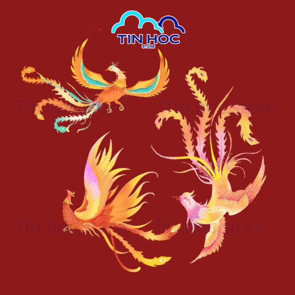 Mẫu họa tiết vector Tết phong cách hiện đại