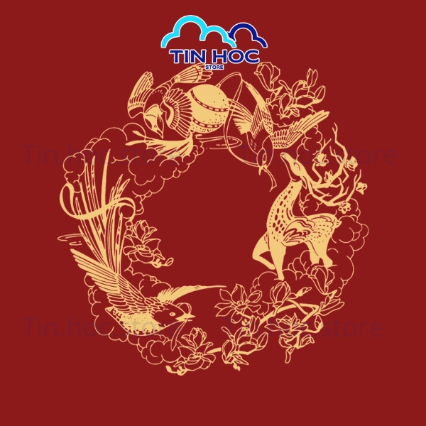 Mẫu họa tiết vector Tết họa văn truyền thống