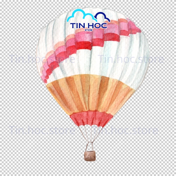 Minh Họa Khinh Khí Cầu Vector Đơn Giản Hiện Đại