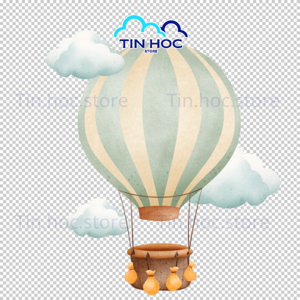 Khinh Khí Cầu Vector Minh Họa Chất Lượng Cao