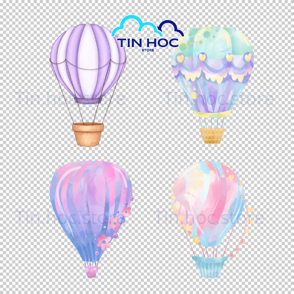 Khinh Khí Cầu Vector Cho Thiết Kế Banner