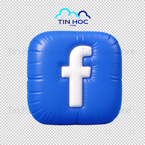Mẫu icon Facebook vector dạng đổ bóng giúp nút liên hệ trên landing page
