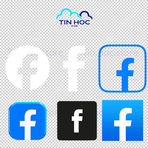 Mẫu logo Facebook tròn vector màu xanh chuẩn thương hiệu Meta Platforms cho thiết kế web