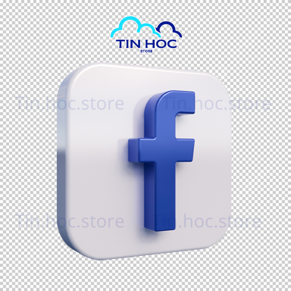 Mẫu logo Facebook vector 3D tạo hiệu ứng nổi bật cho các banner sự kiện công nghệ