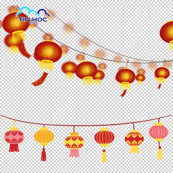 Mẫu đèn lồng vector AI độc quyền, giúp ấn phẩm Tết của bạn thêm rực rỡ và chuyên nghiệp