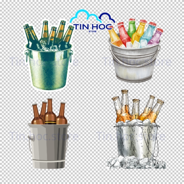 Mẫu ly bia vector ly bia bọt dày