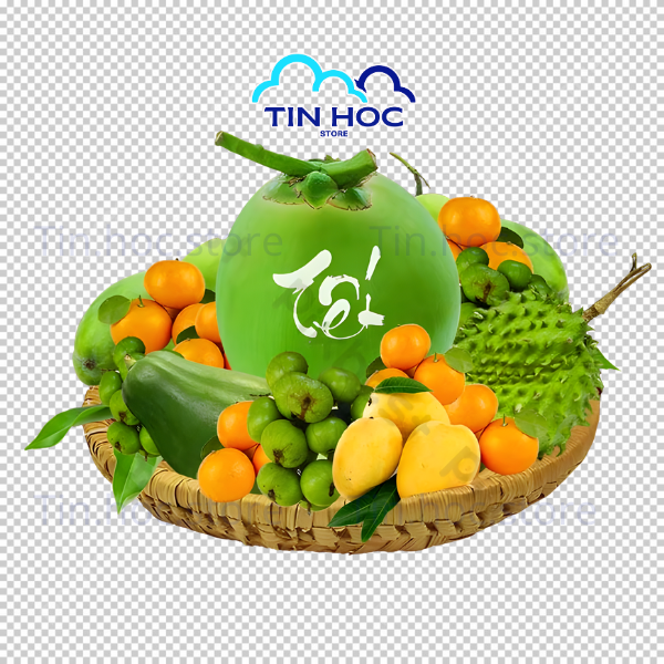 Mẫu Vector Trái Cây Ngũ Quả Tươi Tắn chuẩn màu CMYK đảm bảo chất lượng in ấn