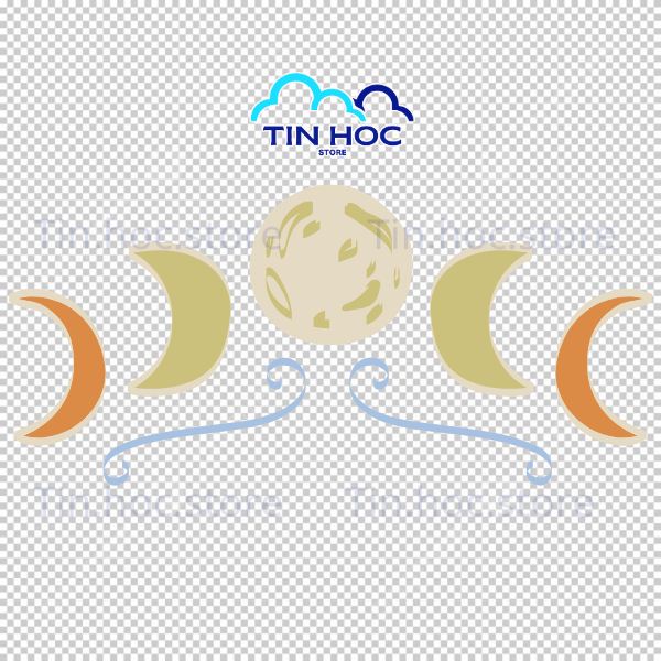 Mẫu mặt trăng png tách nền cực sắc nét cho phép bạn chèn vào các file thiết kế Photoshop