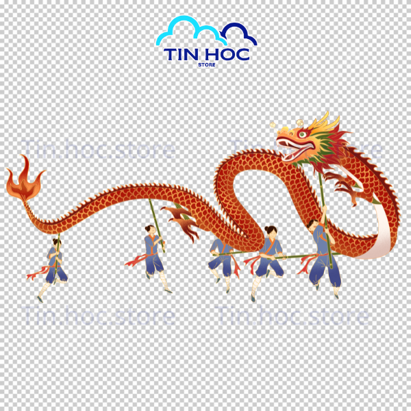 Mẫu vector lân sư rồng chất lượng cao cực kỳ phù hợp để in ấn backdrop sân khấu sự kiện khổ lớn