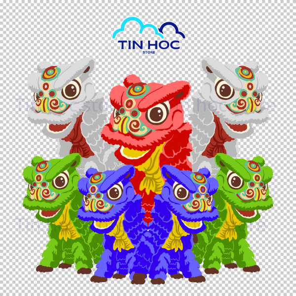 Mẫu họa tiết lân sư rồng tinh tế giúp nâng tầm giá trị thẩm mỹ cho các loại thiệp mời và hộp quà