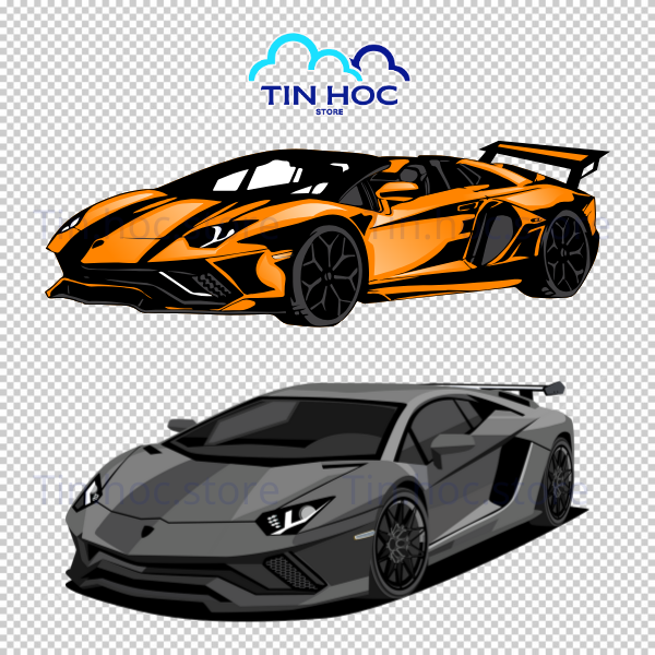 Mẫu ô tô vector siêu xe với những đường cong khí động học mang lại cảm giác tốc độ và đẳng cấp