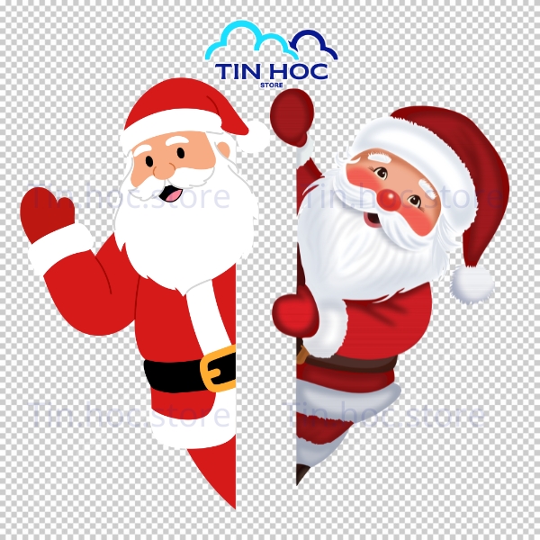 Mẫu ông già Noel vector thiết kế đồ họa